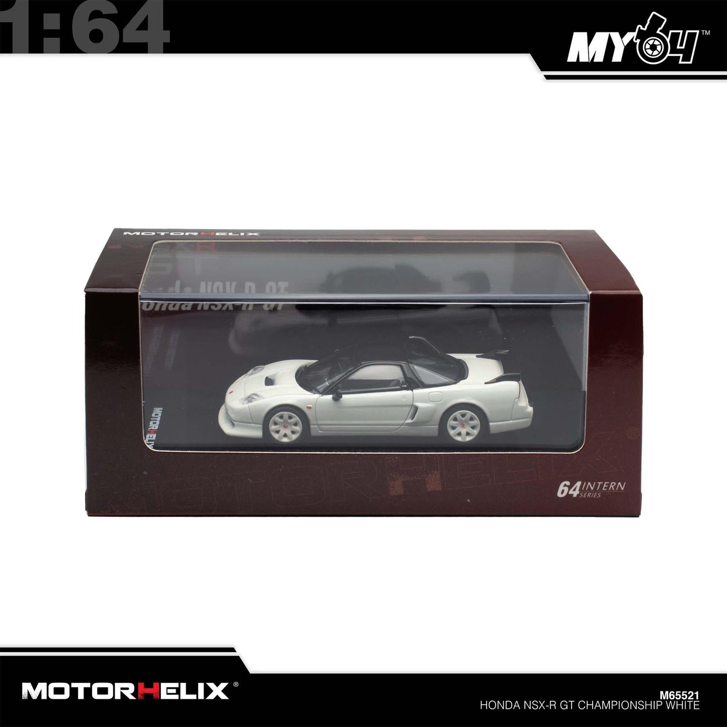 (UNSEAL UNIT) [Motorhelix] 1:64 Honda NSX-R GT - Championship White