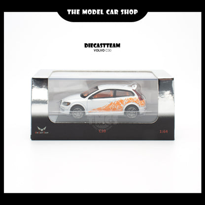 (UNSEAL UNIT) [DCT] Volvo C30 - White with Orange Decal