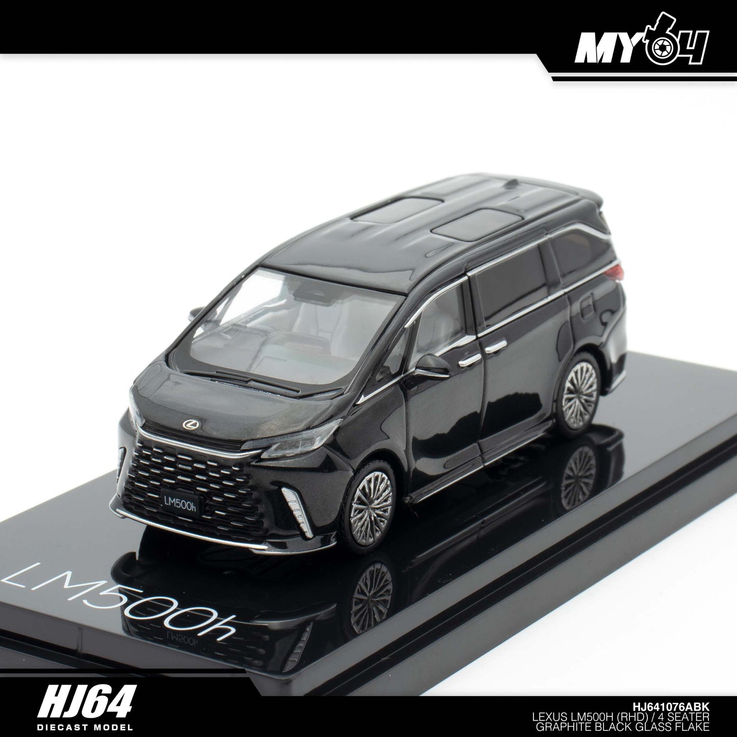 [Hobby Japan] Lexus LM500h (RHD) /4 Seater - Graphite Black Glass Flake