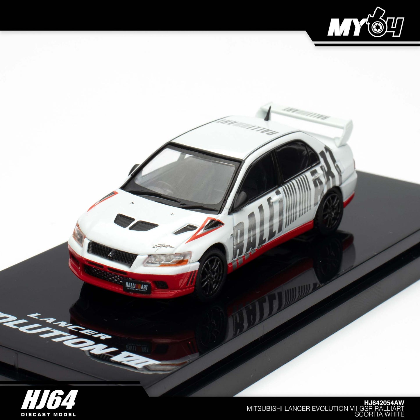 (UNSEAL UNIT) [Hobby Japan] Mitsubishi Lancer Evolution 7 GSR RALLIART -  Scortia White