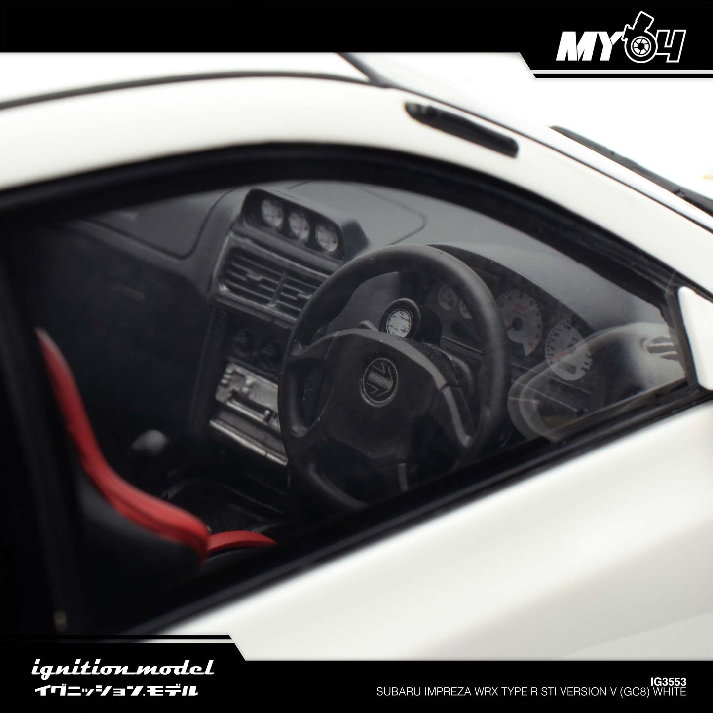 [Ignition Model] 1:18 Subaru Impreza WRX Type R Sti Version V (GC8) - White