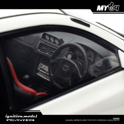 [Ignition Model] 1:18 Subaru Impreza WRX Type R Sti Version V (GC8) - White