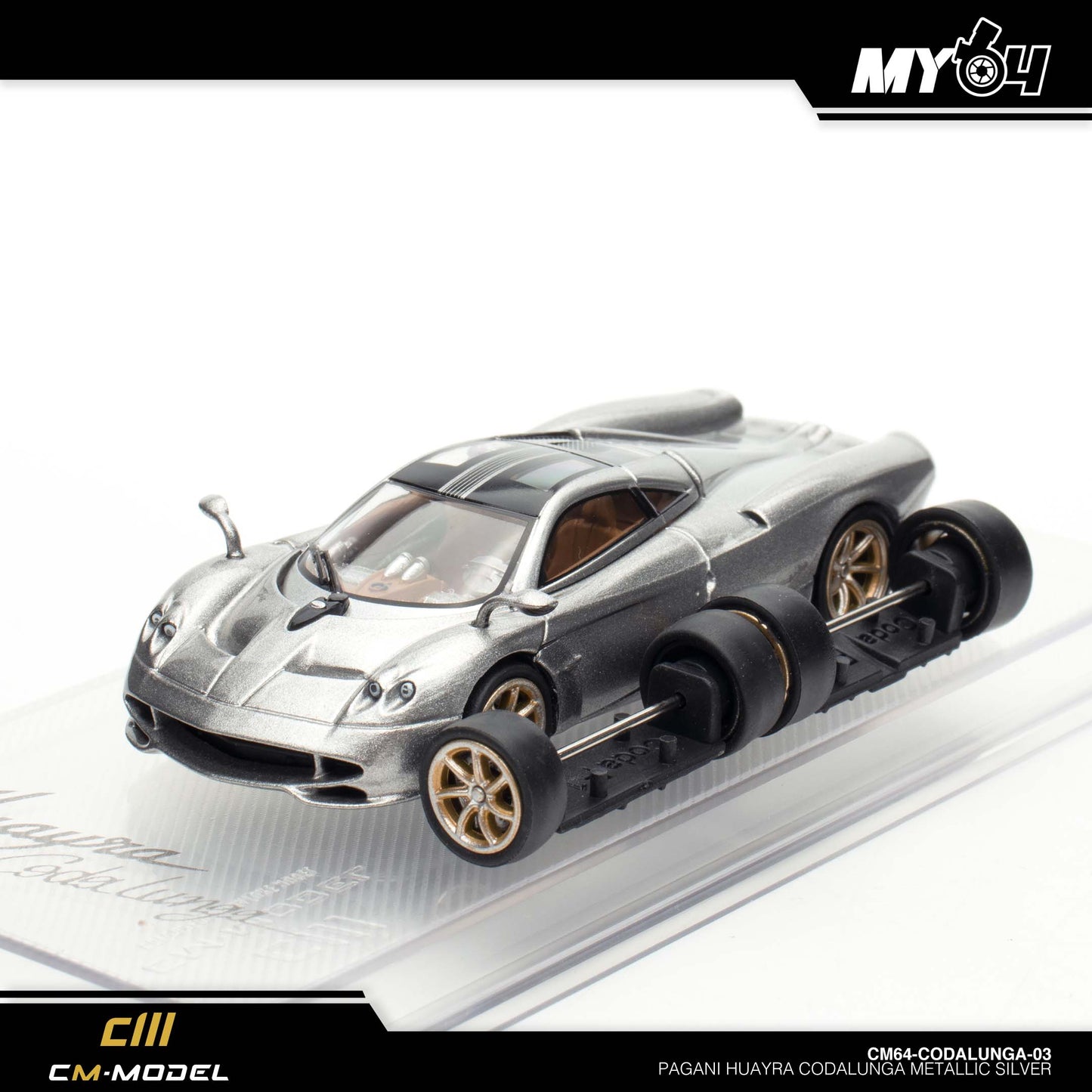 [CM Model] Pagani Codalunga - Metallic Silver