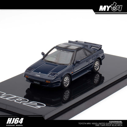 [Hobby Japan] Toyota MR2 1600G - Limited Super Charger 1988 T Bar Roof - Blue Mica