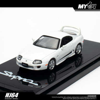 [Hobby Japan] Toyota Supra RZ (JZA80) Genuine Customized Version with Active Spoiler Parts - Super White II