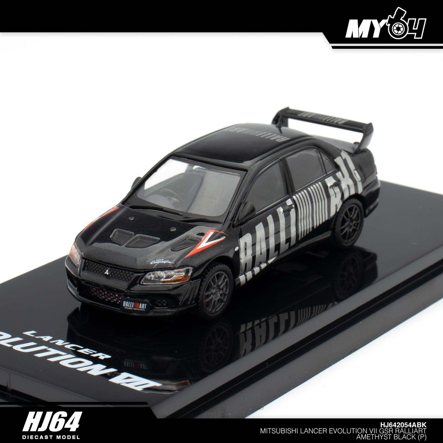 (UNSEAL UNIT) [Hobby Japan] Mitsubishi Lancer Evolution 7 GSR RALLIART - Amethyst Black Pearl