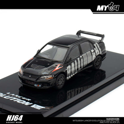 (UNSEAL UNIT) [Hobby Japan] Mitsubishi Lancer Evolution 7 GSR RALLIART - Amethyst Black Pearl