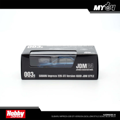 (UNSEAL UNIT) [Hobby Japan] Subaru Impreza-22B STi Version (GC8) JDM Style - Sonic Blue Mica