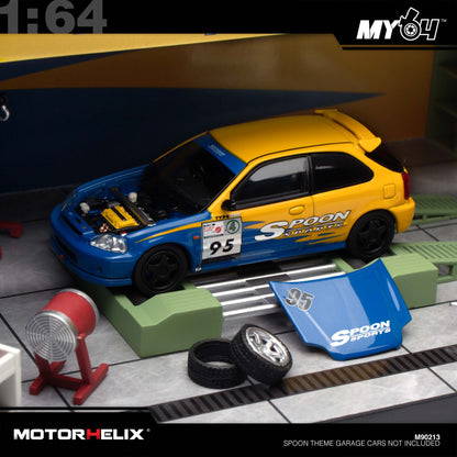 (UNSEAL UNIT) [Motorhelix] 1:64 Spoon Theme Garage
