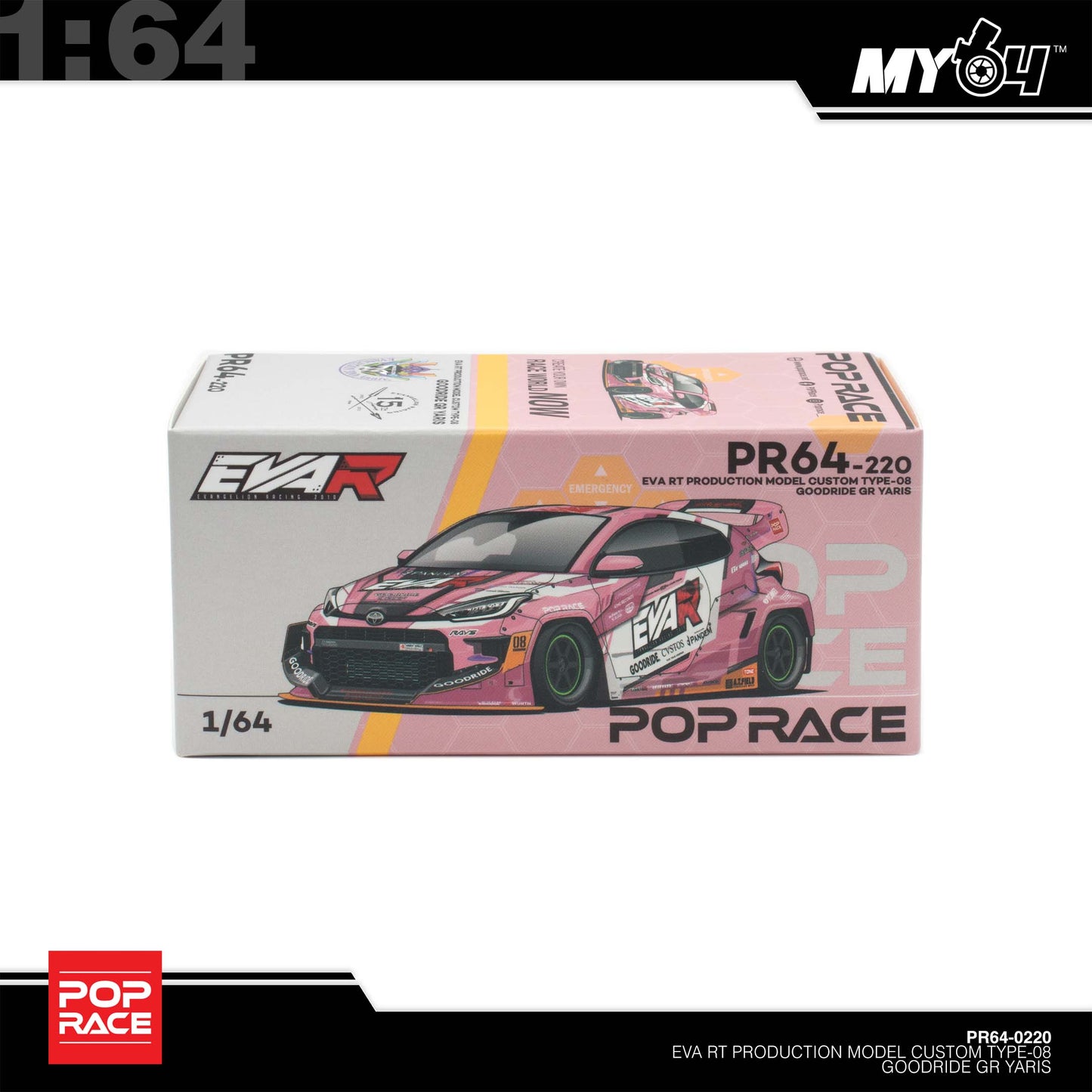 [Pop Race] 1:64 Eva RT Production Model Custom Type-08 Goodride GR Yaris