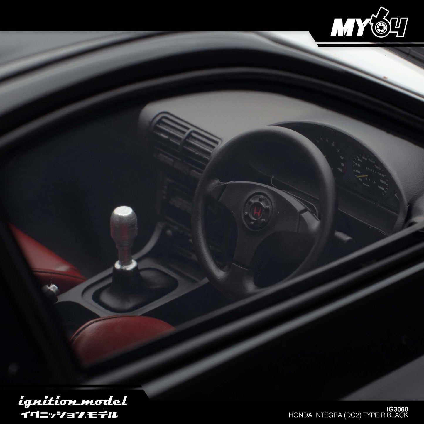 [Ignition Model] 1:18 Honda Integra (DC2) Type R - Black