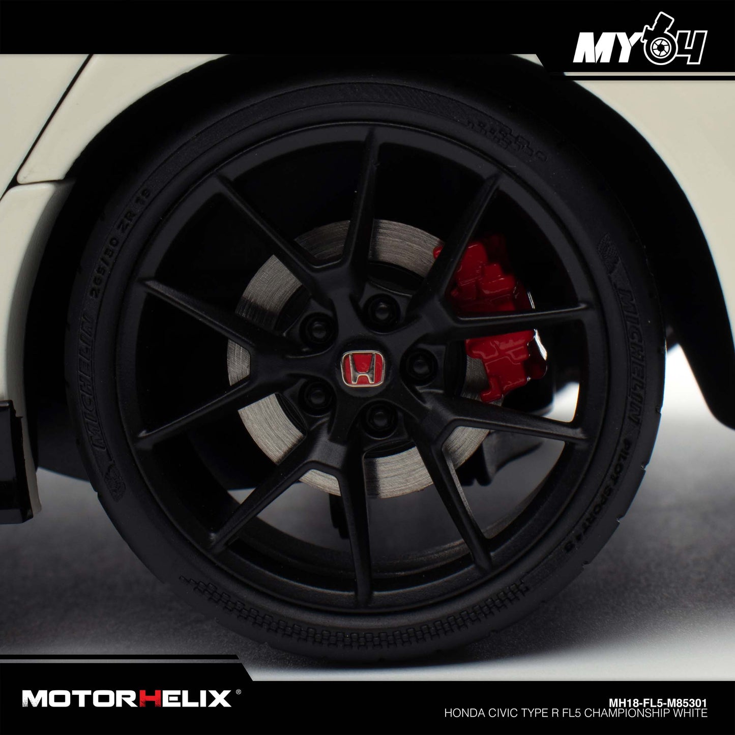 [Motorhelix] 1:18 Honda Civic Type R FL5 - Championship White
