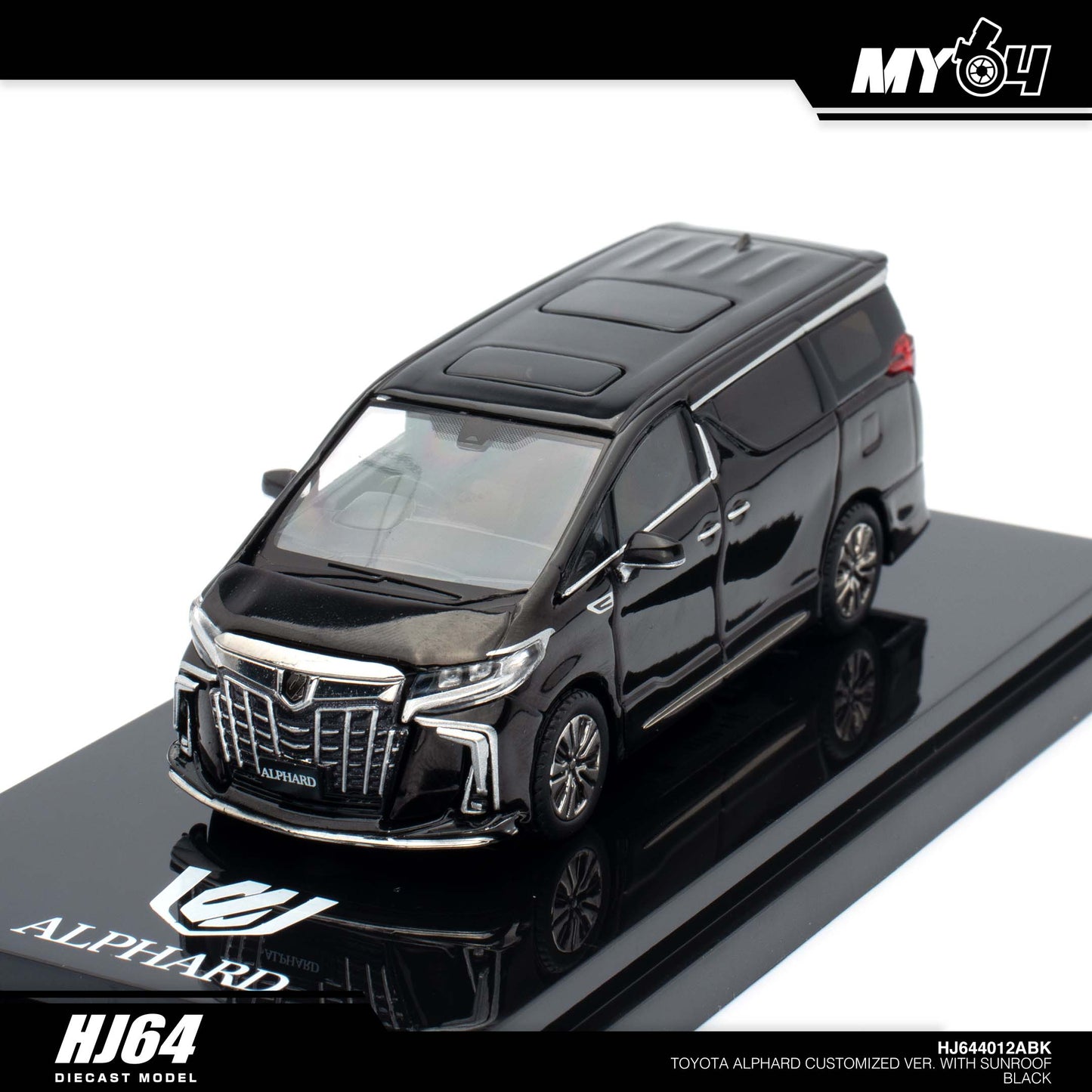 [Hobby Japan] Toyota Alphard Customized Version With Sun Roof - Black