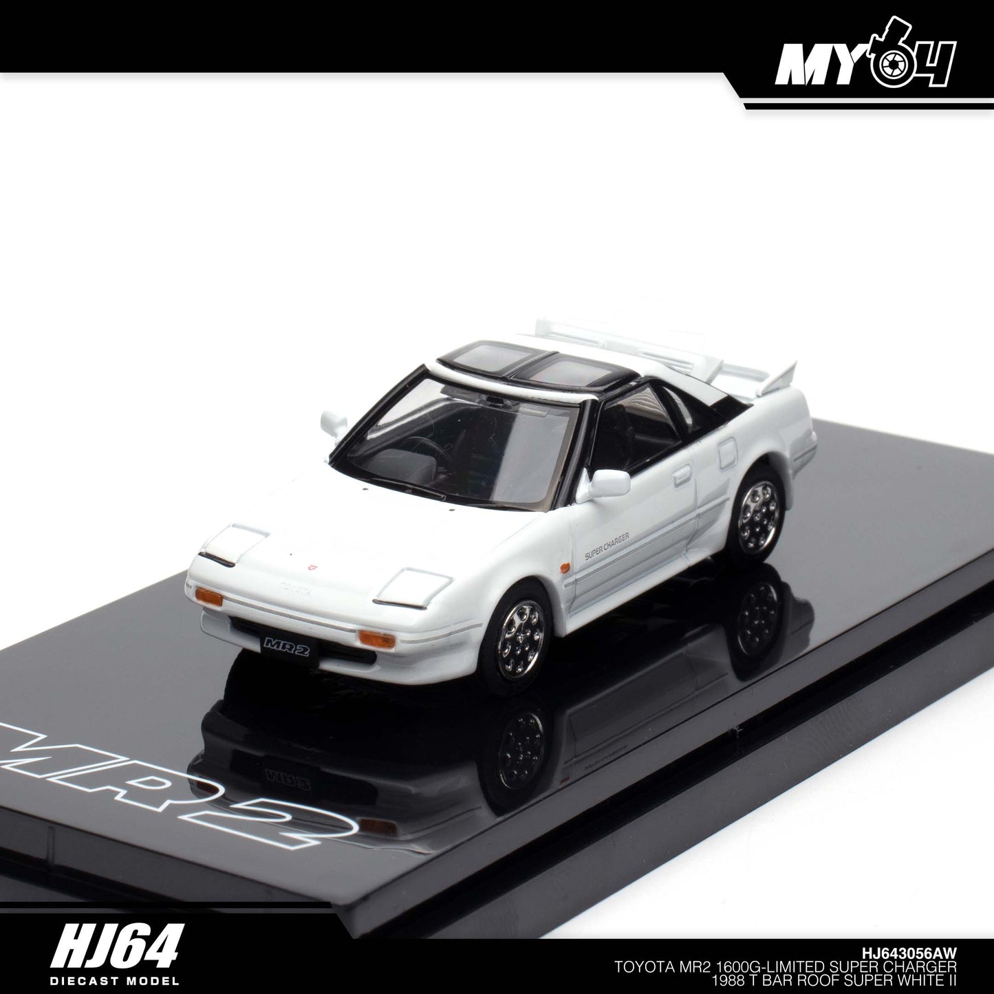 [Hobby Japan] Toyota MR2 1600G - Limited Super Charger 1988 T Bar Roof - Super White II