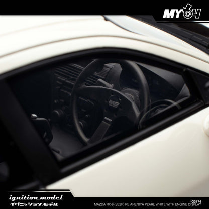 [Ignition Model] 1:18 Mazda RX-8 (SE3P) RE Aneniya - Pearl White With Engine Display