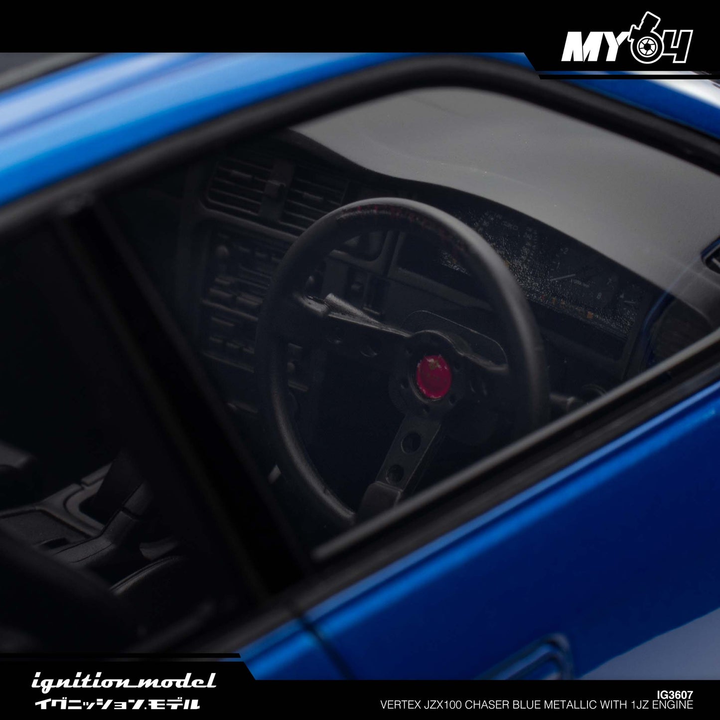[Ignition Model] Vertex JZX100 Chaser - Blue Metallic With 1JZ Engine