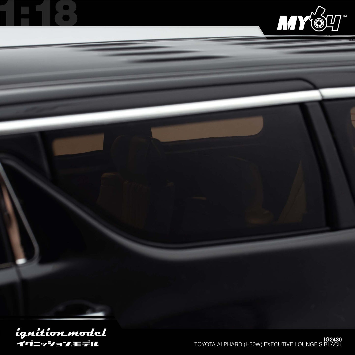 [Ignition Model] 1:18 Toyota Alphard (H30W) Executive Lounge S - Black