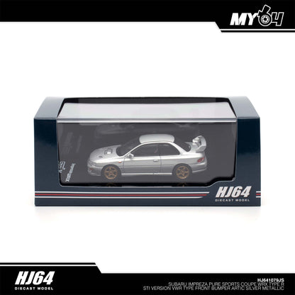 [Hobby Japan] Subaru Impreza Pure Sports Coupe WRX Type R STi Version VWR Type Front Bumper - Artic Silver Metallic