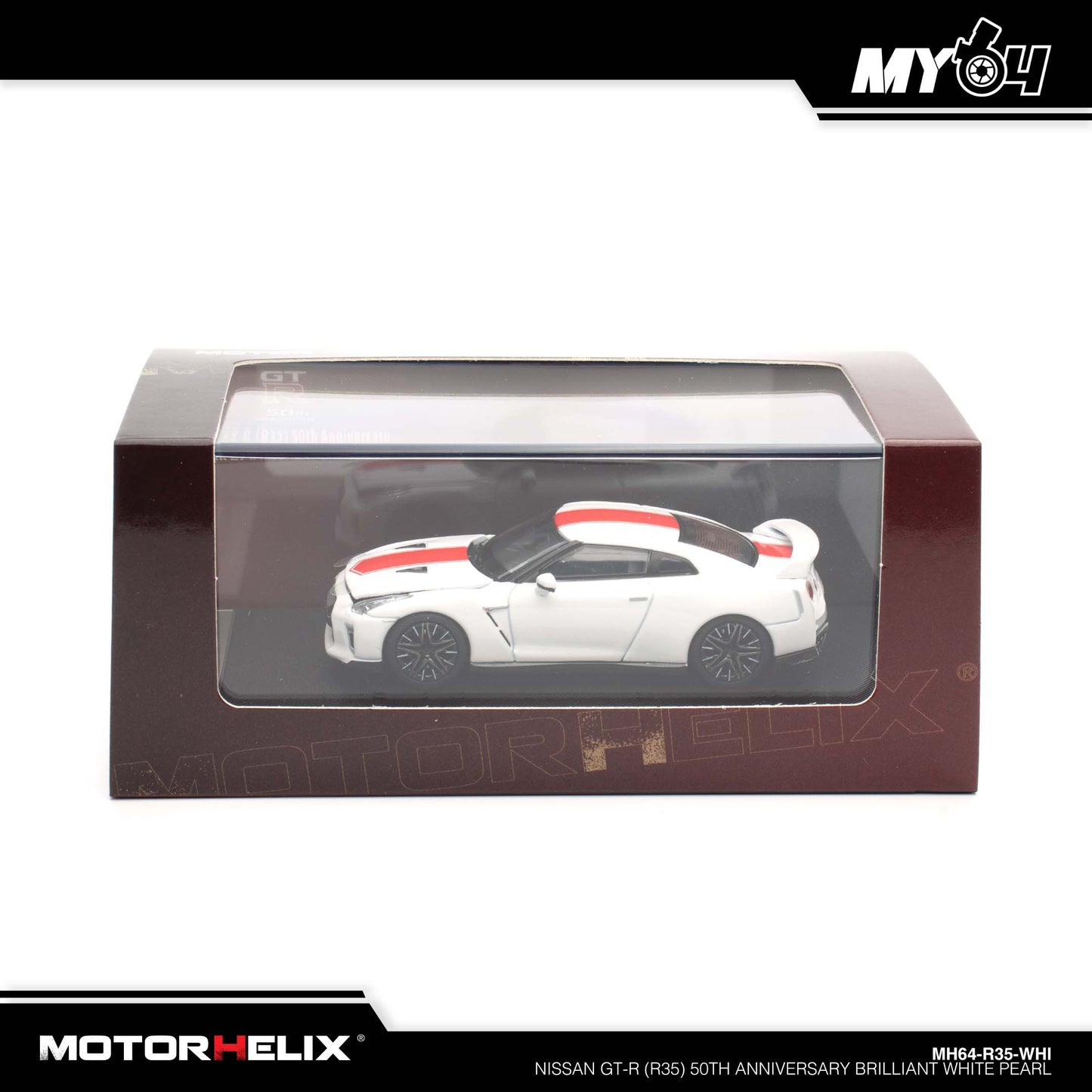 [Motorhelix] Nissan GT-R (R35) 50th Anniversary - Brilliant White Pearl