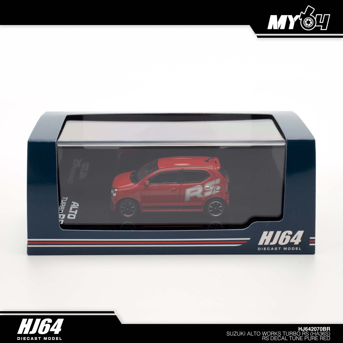 [Hobby Japan] Suzuki Alto Turbo RS (HA36S) RS Decal Tune - Pure Red