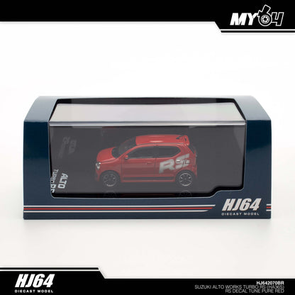 [Hobby Japan] Suzuki Alto Turbo RS (HA36S) RS Decal Tune - Pure Red