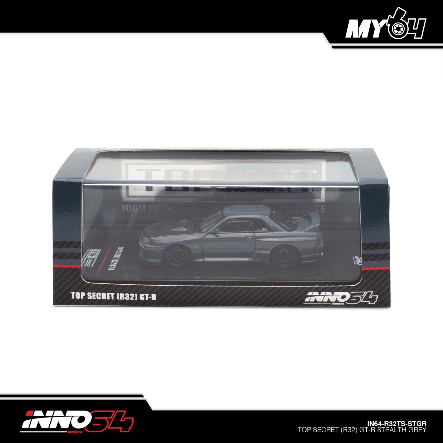 [INNO64] 1:64 Top Secret Nissan Skyline R32 GT-R - Stealth Grey