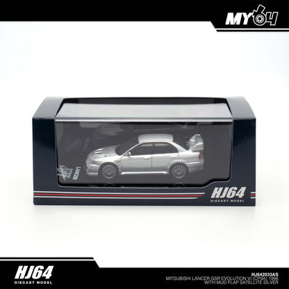 [Hobby Japan] Mitsubishi Lancer GSR Evolution VI (CP9A) 1998 with Mud flap - Satellite Silver