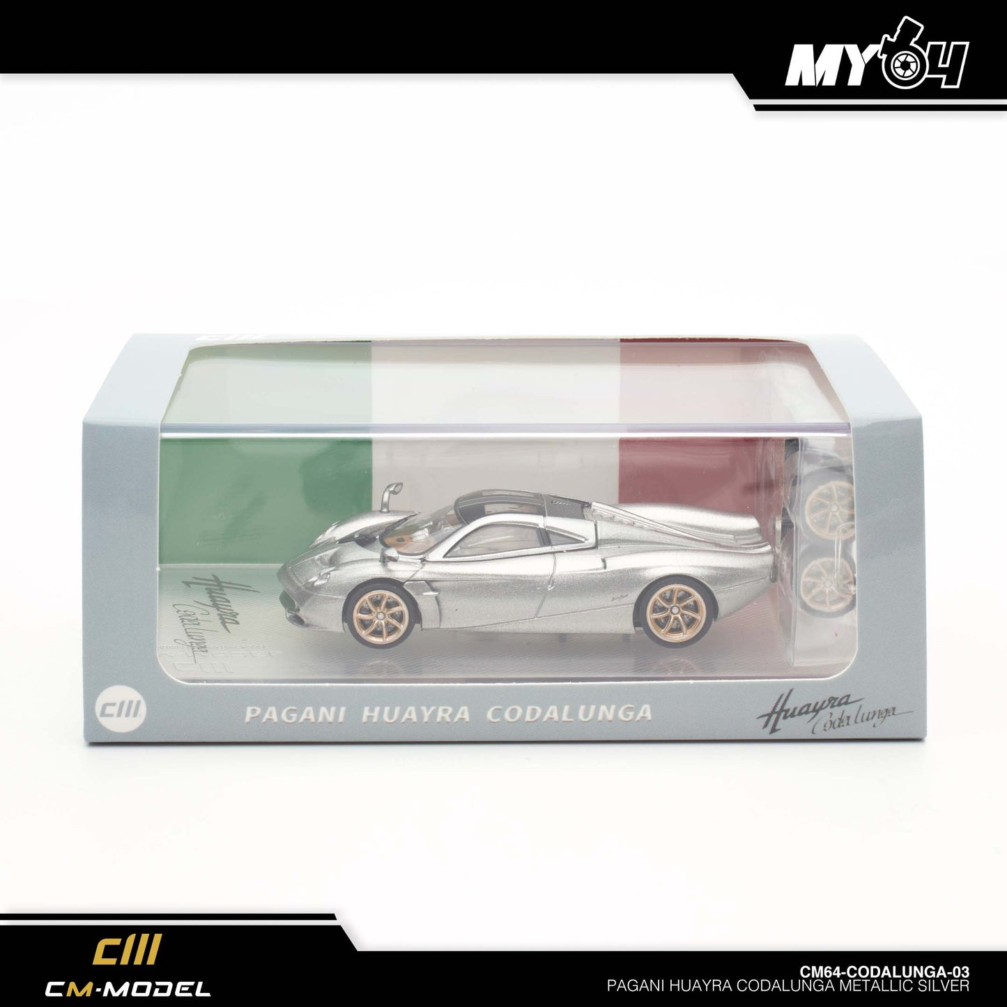[CM Model] Pagani Codalunga - Metallic Silver