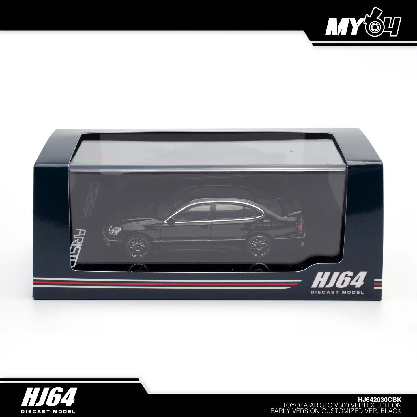 (UNSEAL UNIT) [Hobby Japan] Toyota Aristo V300 Vertex Edition Early Version Customized Version - Black