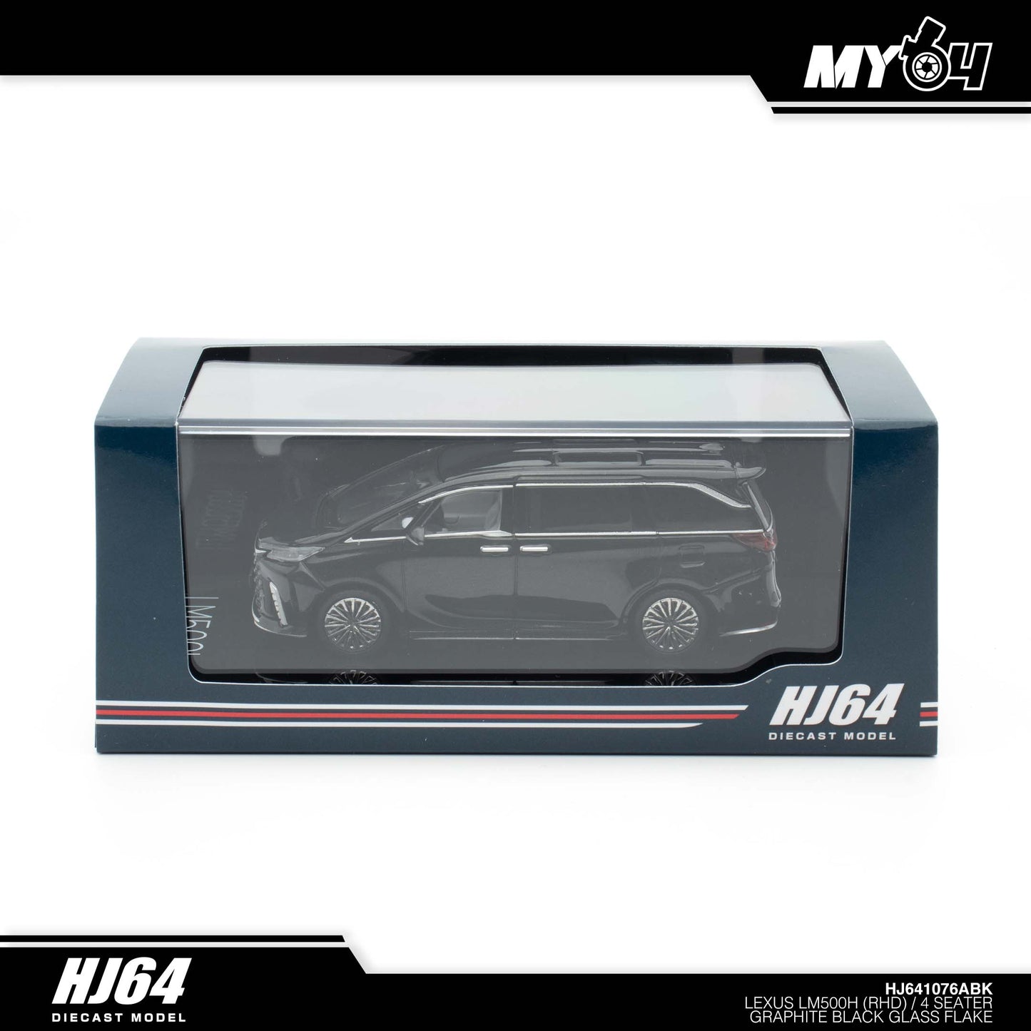 [Hobby Japan] Lexus LM500h (RHD) /4 Seater - Graphite Black Glass Flake