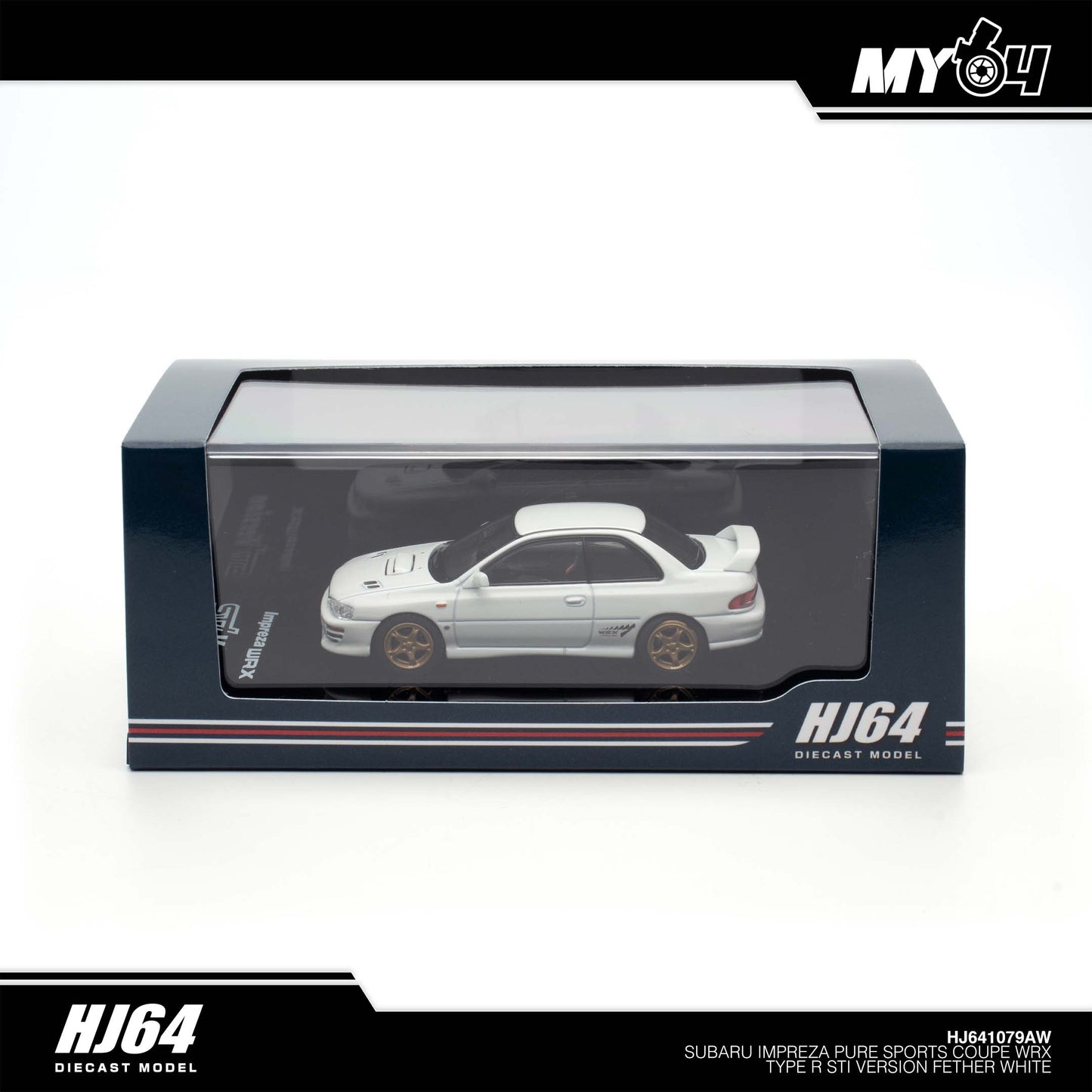 [Hobby Japan] Subaru Impreza Pure Sports Coupe WRX Type R STi Version - Fether White
