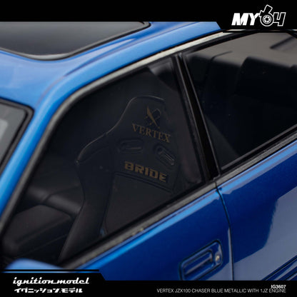 [Ignition Model] Vertex JZX100 Chaser - Blue Metallic With 1JZ Engine