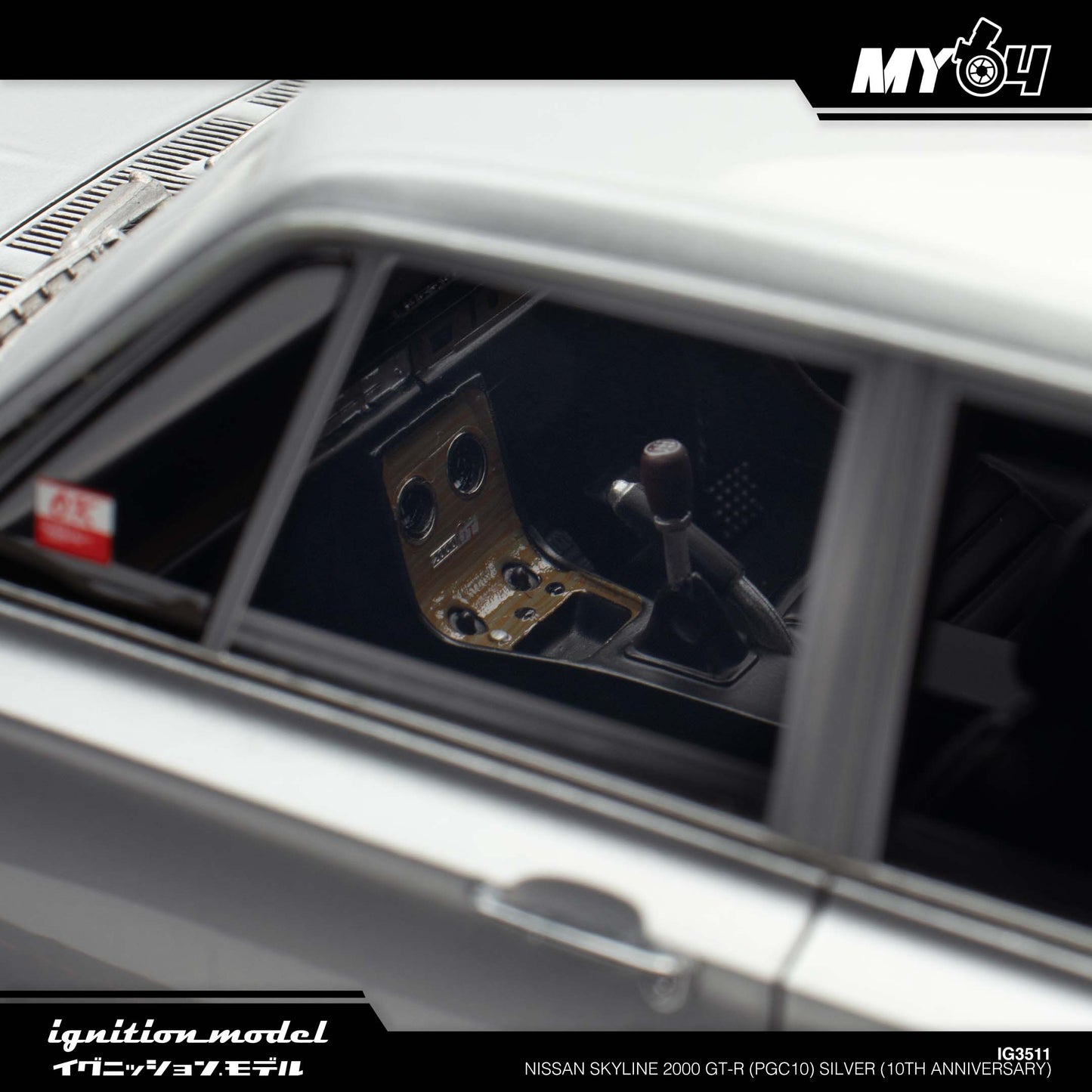 [Ignition Model] Nissan Skyline 2000 GT-R (PGC10) - Silver (10th Anniversary)