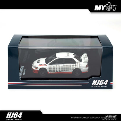 (UNSEAL UNIT) [Hobby Japan] Mitsubishi Lancer Evolution 7 GSR RALLIART -  Scortia White