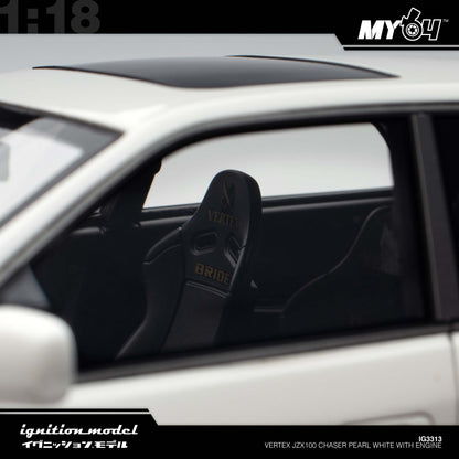 [Ignition Model] 1:18 Vertex JZX100 Chaser - Pearl White With Engine