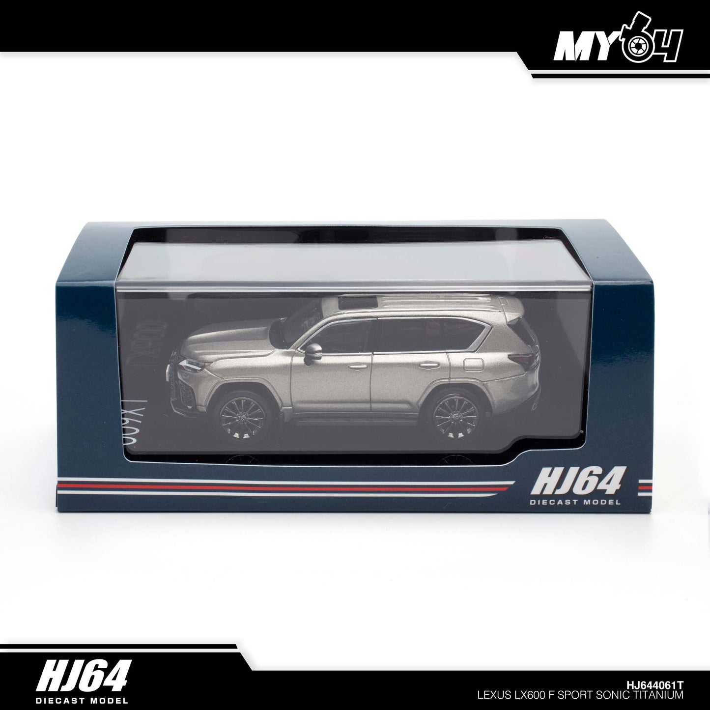 [Hobby Japan] Lexus LX600 F Sport (Functional Suspension) - Sonic Titanium