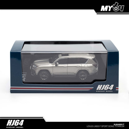 [Hobby Japan] Lexus LX600 F Sport (Functional Suspension) - Sonic Titanium