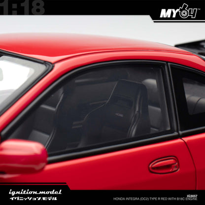 [Ignition Model] 1:18 Honda Integra (DC2) Type R - Red With B18C Engine