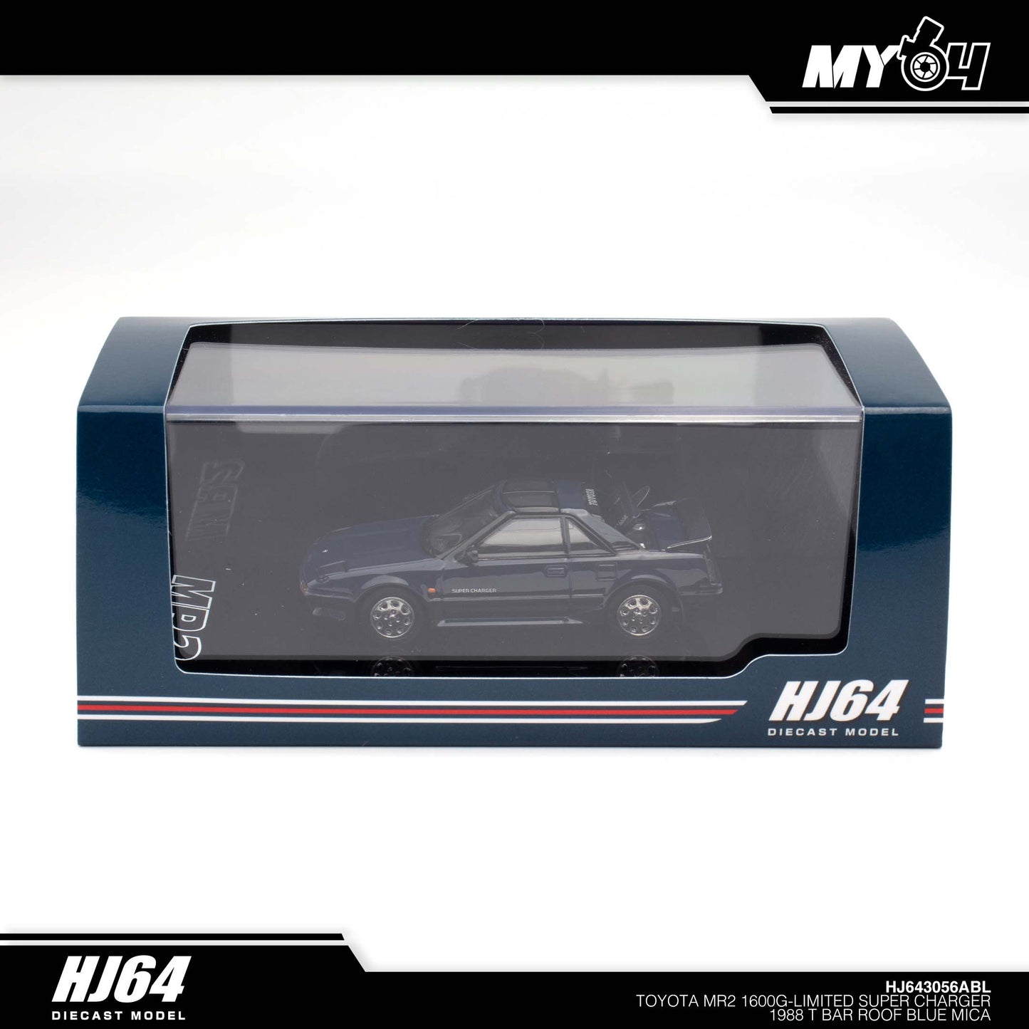 [Hobby Japan] Toyota MR2 1600G - Limited Super Charger 1988 T Bar Roof - Blue Mica