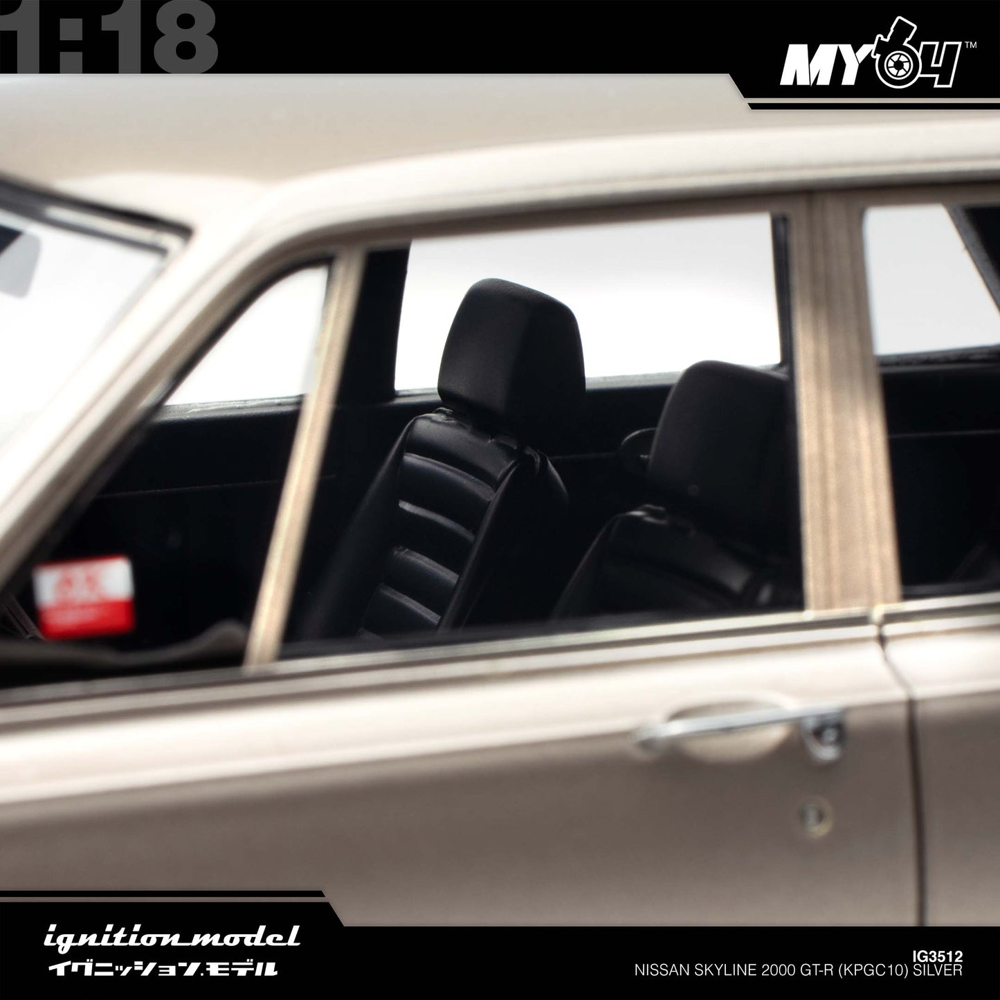 [Ignition Model] 1:18 Nissan Skyline 2000 GT-R (PGC10) - Silver