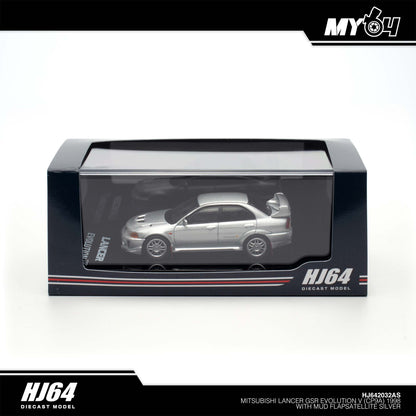 [Hobby Japan] Mitsubishi Lancer GSR Evolution V (CP9A) 1998 with Mud flap - Satellite Silver