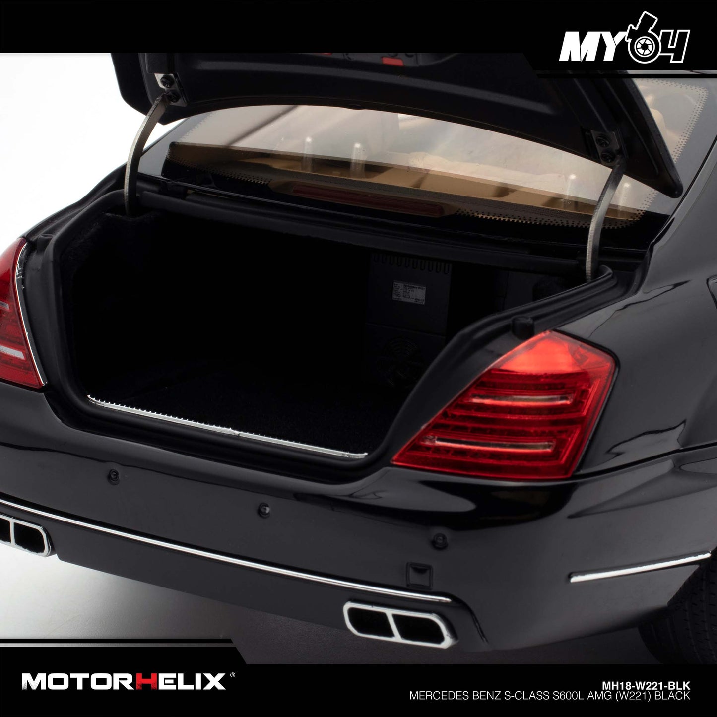 [Motorhelix] Mercedes Benz S-Class S600L AMG (W221) - Black