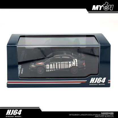 (UNSEAL UNIT) [Hobby Japan] Mitsubishi Lancer Evolution 7 GSR RALLIART - Amethyst Black Pearl