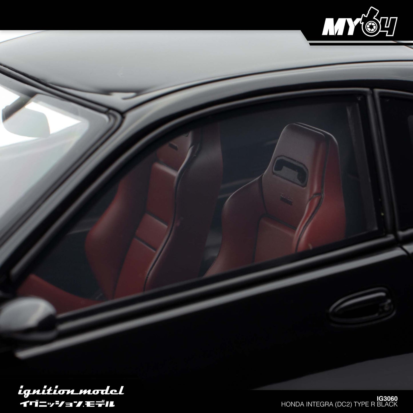 [Ignition Model] 1:18 Honda Integra (DC2) Type R - Black