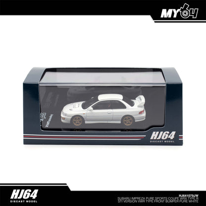 [Hobby Japan] Subaru Impreza Pure Sports Coupe WRX Type R STi Version VWR Type Front Bumper - Pure White