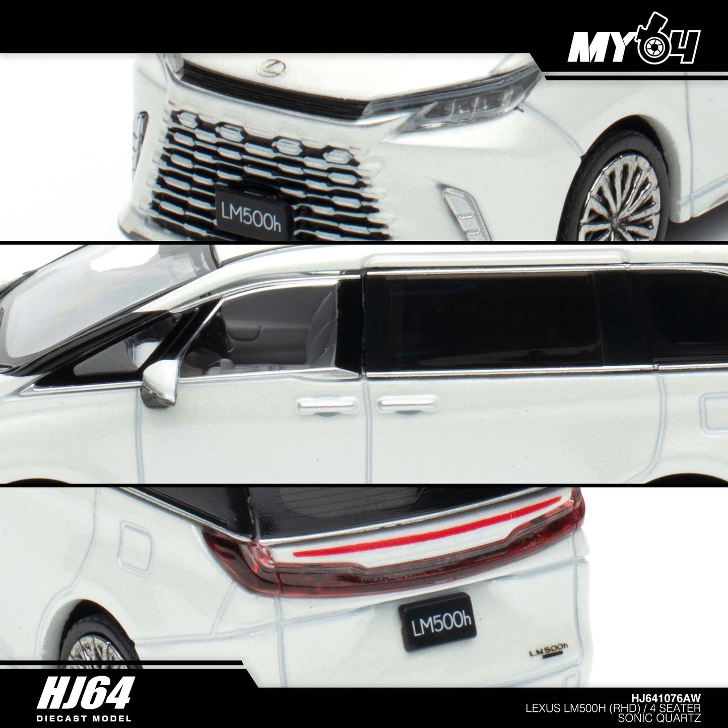 [Hobby Japan] Lexus LM500h (RHD) /4 Seater - Sonic Quartz