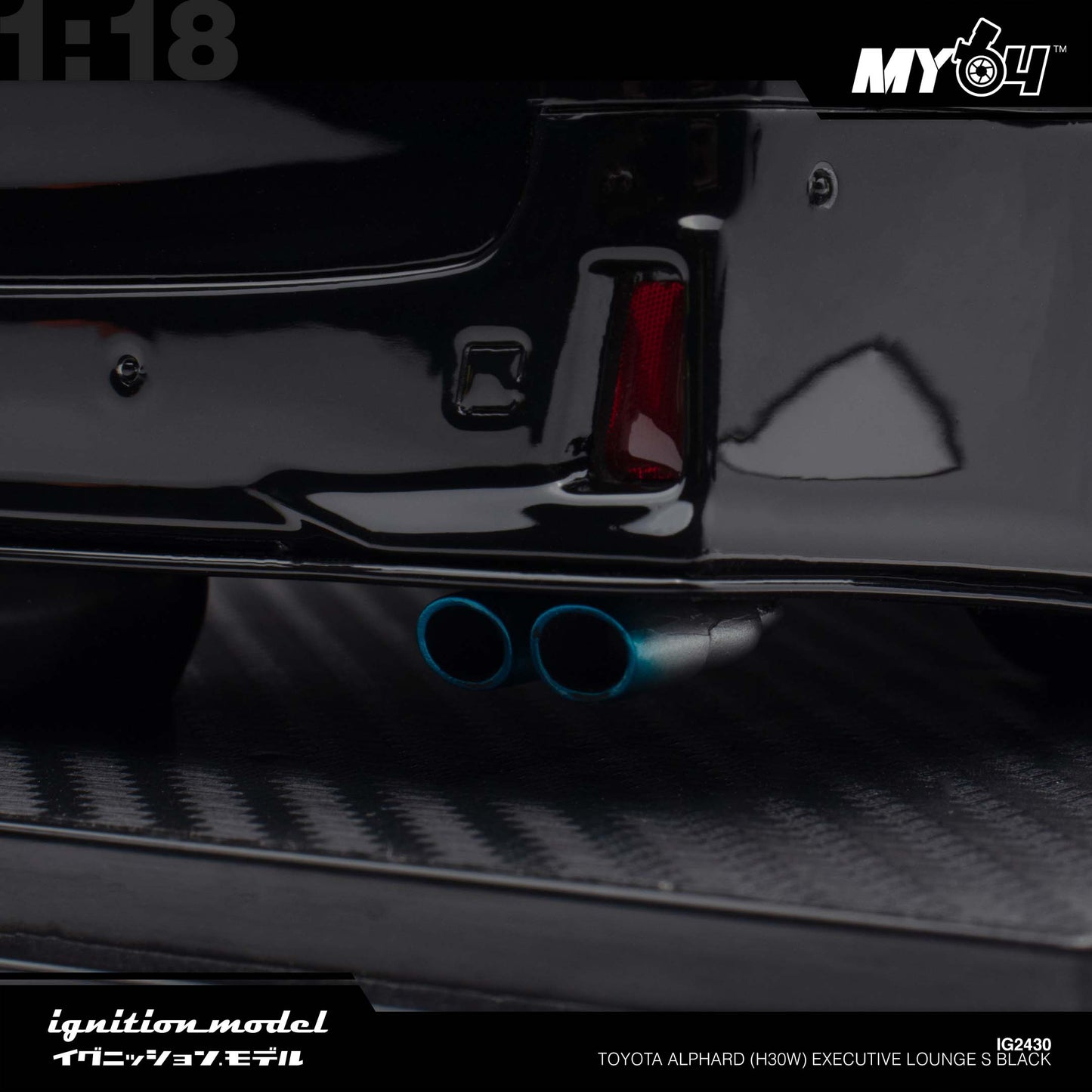 [Ignition Model] 1:18 Toyota Alphard (H30W) Executive Lounge S - Black