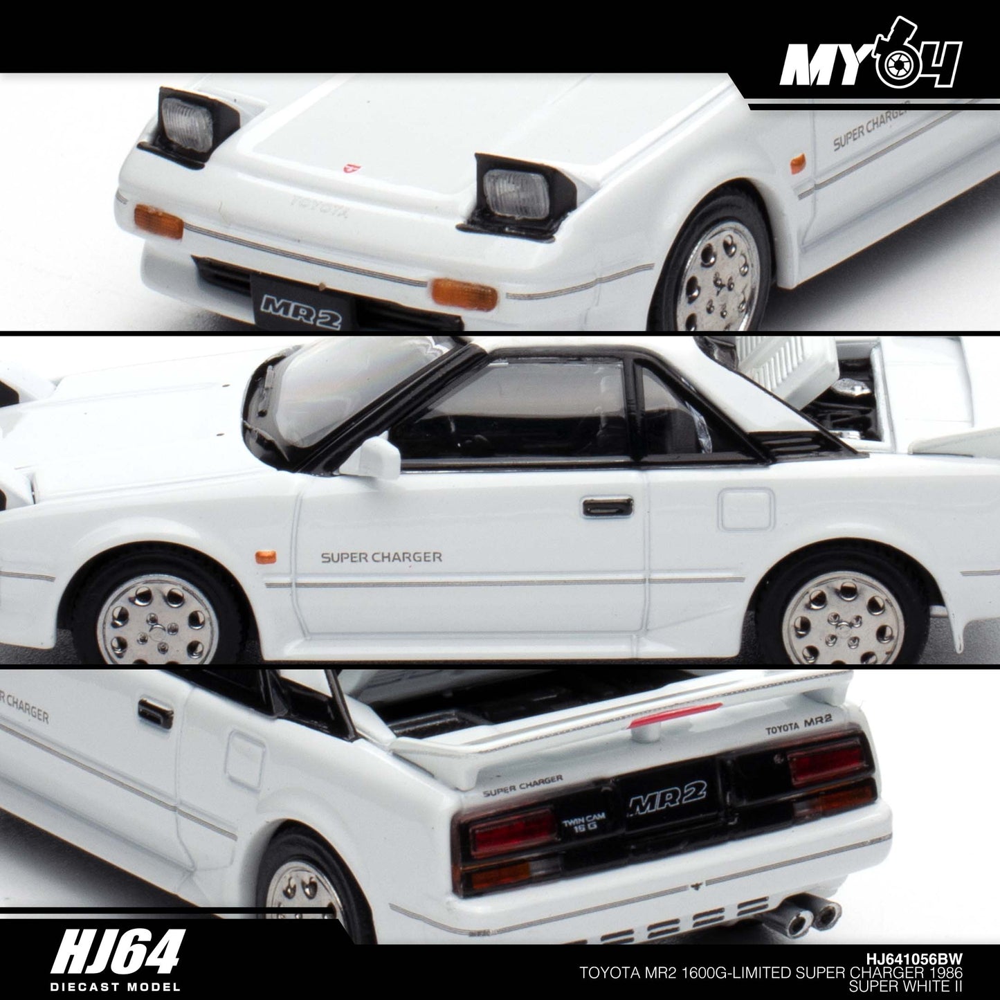 [Hobby Japan] Toyota MR2 1600G - Limited Super Charger 1986 - Super White II