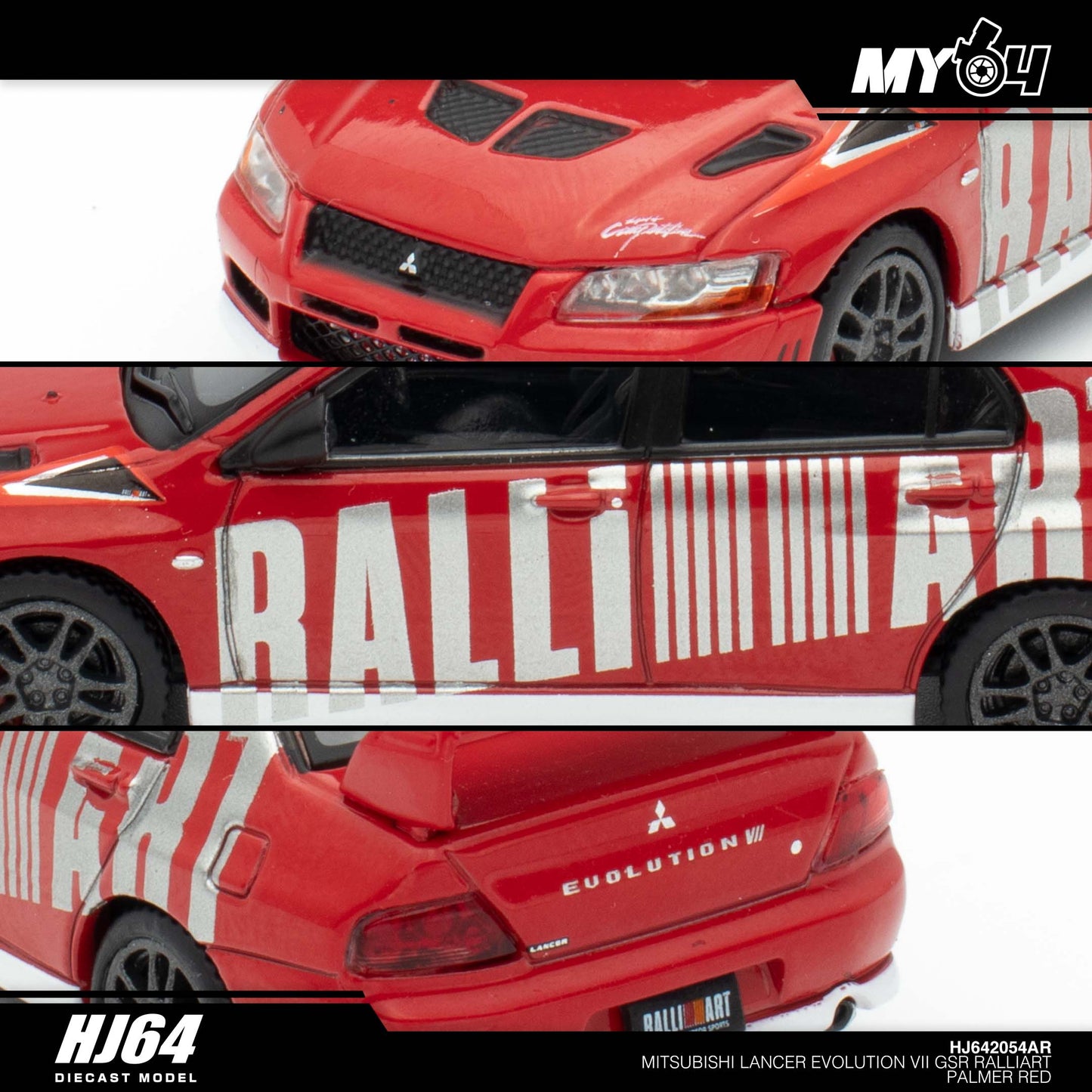 (UNSEAL UNIT) [Hobby Japan] Mitsubishi Lancer Evolution 7 GSR RALLIART - Palmer Red