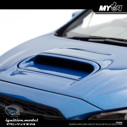 [Ignition Model] Subaru WRX (CBA-VAB) STI - Blue Metallic (Gold Rim)